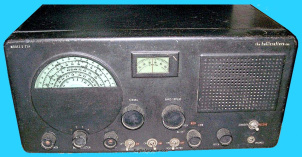 Hallicrafters S-77A Front View - Submitted by Pancho Cheja