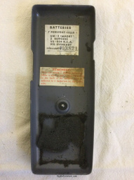 Tokai TC-9 - rear casing assembly, showing battery information