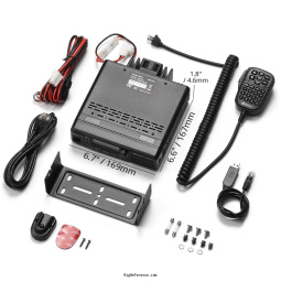 Package contents with dimensions