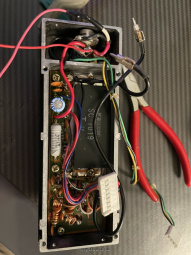 Inside the power amp module on back of the radio